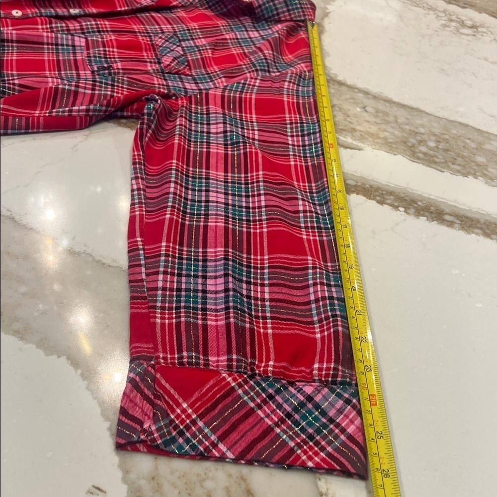 Victoria's Secret Red and Black Plaid Pajama Set - Picture 8 of 12